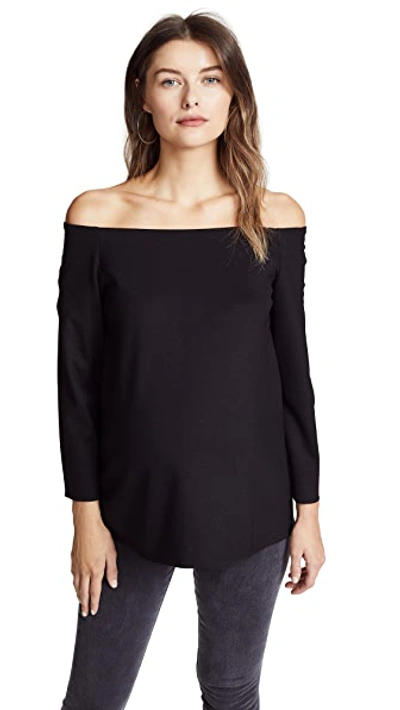 Shop Hatch The Date Night Top Black