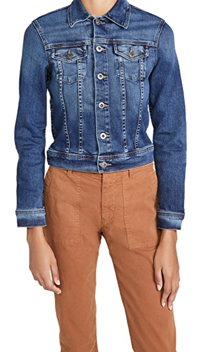 Ag Robyn Dark Wash Denim Jacket In Alliance