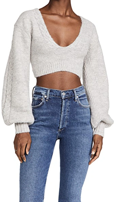 Shop For Love & Lemons Amelia Crop Sweater