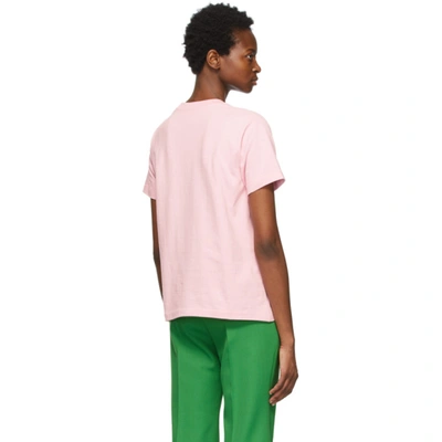 Shop Gucci Pink Disney Edition Garden Donald Duck T-shirt In 5358 Pink
