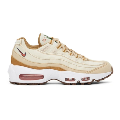 Nike Yellow & Off-white Air Max 95 Se Sneakers In Coconut  Milk/sienna/sesame/wheat | ModeSens