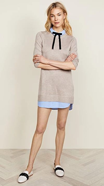 knit mini dress white Women's Cali White Cotton Crochet Knit Scallop Edge Mini Dress | Size: M