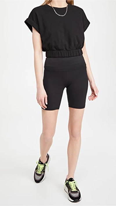 Shop Tory Sport Weightless Bike Shorts In Sport Black