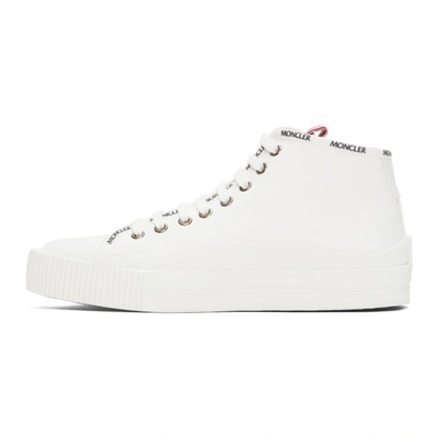 Shop Moncler White Lissex Sneakers In 032 Grey