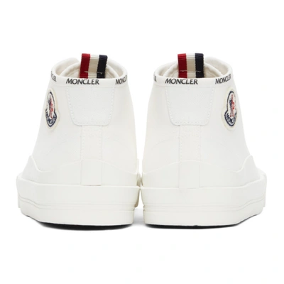 Shop Moncler White Lissex Sneakers In 032 Grey