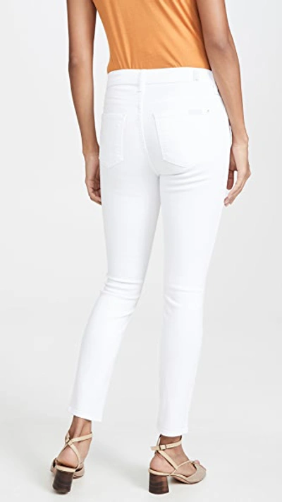 Shop 7 For All Mankind The Ankle Skinny Maternity Jeans Clean White
