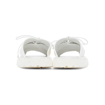 Shop Marsèll White Gomme Sanpomice Lace-up Sandals In 110 Bianco