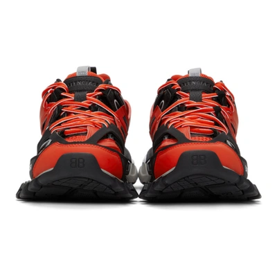 Shop Balenciaga Red & Black Track Sneakers In 6192 Redgre