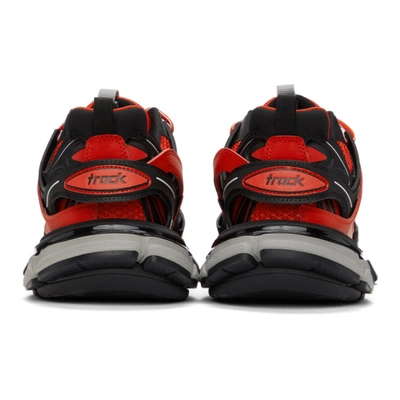 Shop Balenciaga Red & Black Track Sneakers In 6192 Redgre