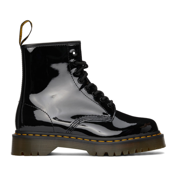 Dr Martens 1460 Bex Womens 8 Eye Leather Boots In Black Patent UK Size 3-8