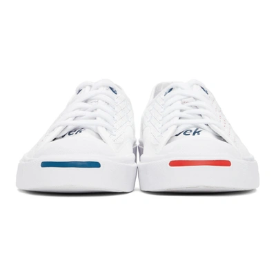 Shop Converse White Tyvek® Jack Purcell Rally Low Sneakers In Wht/blu/red