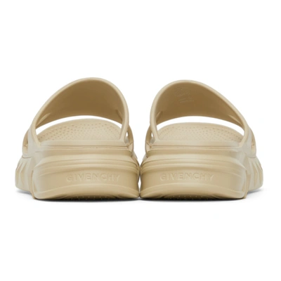 Shop Givenchy Beige Marshmallow Sandals In 285-sand