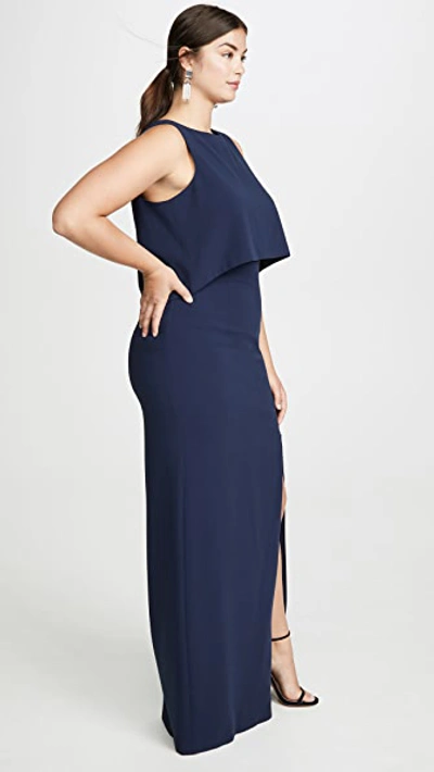 Black Halo Kacie 2 Piece Maxi Dress In Pacific Blue