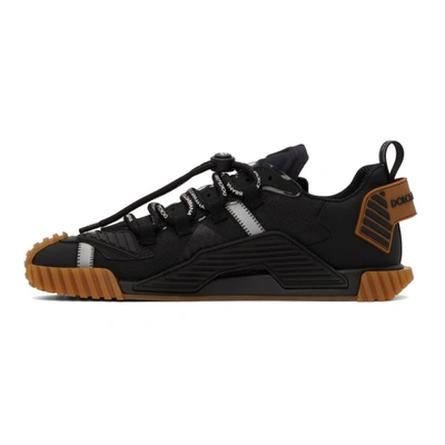 Shop Dolce & Gabbana Black & Tan Ns1 Sneakers In 8b956 Nero/nero