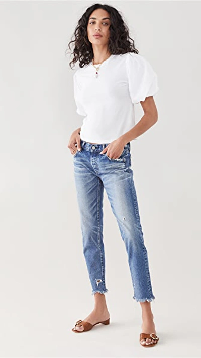 Moussy Vintage Mv Keller Tapered Blu In Blu
