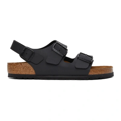 Shop Birkenstock Black Birko-flor Milano Sandals