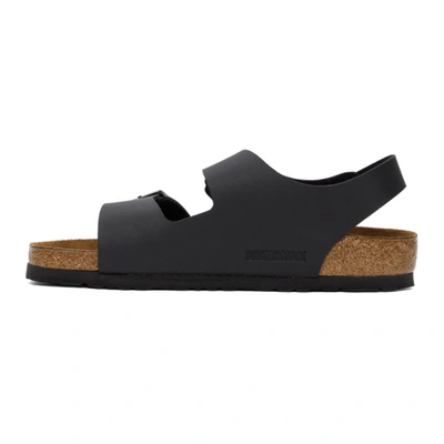 Shop Birkenstock Black Birko-flor Milano Sandals