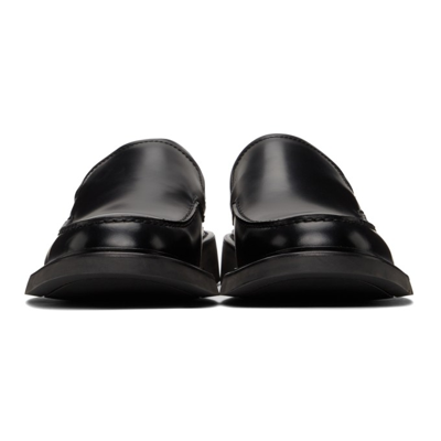 Shop Bottega Veneta Black Level Loafers In 1000 Black