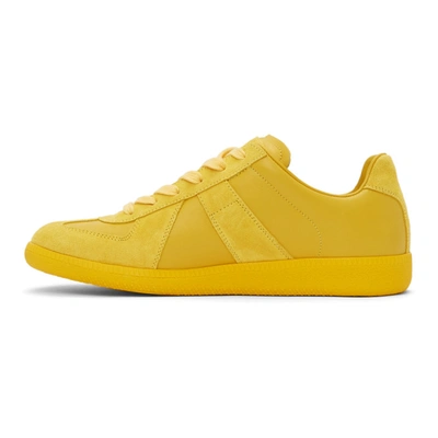 Shop Maison Margiela Yellow Replica Sneakers In H8677 Canary