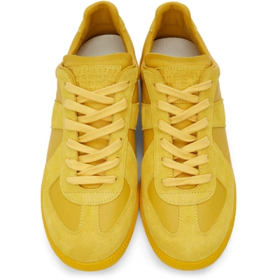 Shop Maison Margiela Yellow Replica Sneakers In H8677 Canary