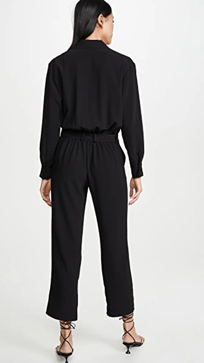 Shop Amanda Uprichard Micki Jumpsuit In Black