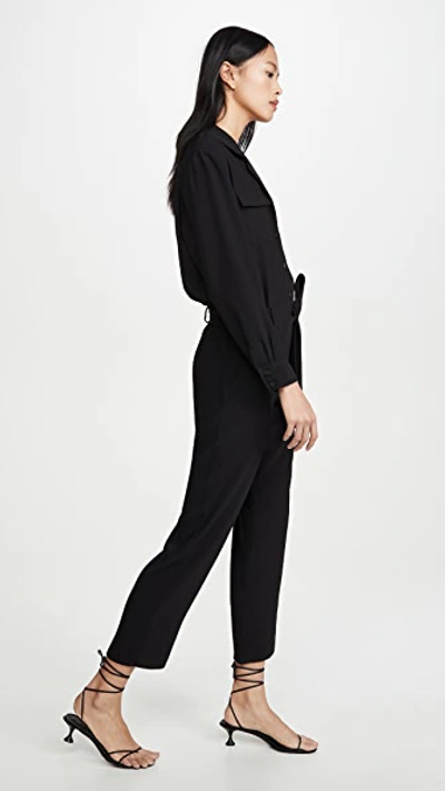 Shop Amanda Uprichard Micki Jumpsuit In Black