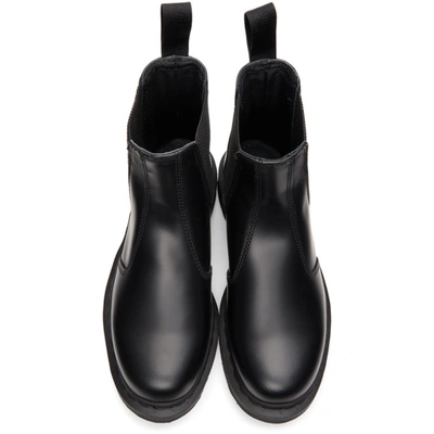 Shop Dr. Martens' Black 2976 Mono Chelsea Boots In Black Smooth