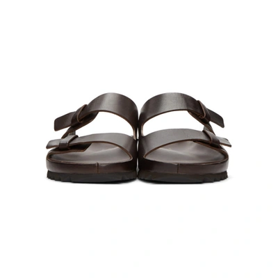 Shop Officine Creative Brown Toscano Agora 2 Sandals In 2040 Testa