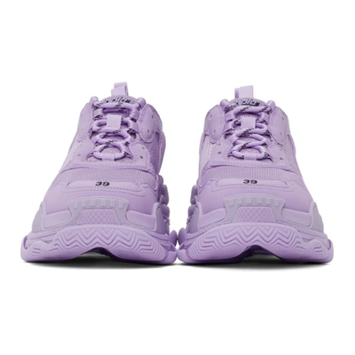 Shop Balenciaga Purple Triple S Sneakers In 5410 Lilac