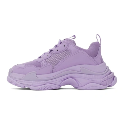 Shop Balenciaga Purple Triple S Sneakers In 5410 Lilac