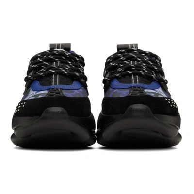 VERSACE Red/Blue 'Barocco' Chain Reaction Sneakers – Bluefly