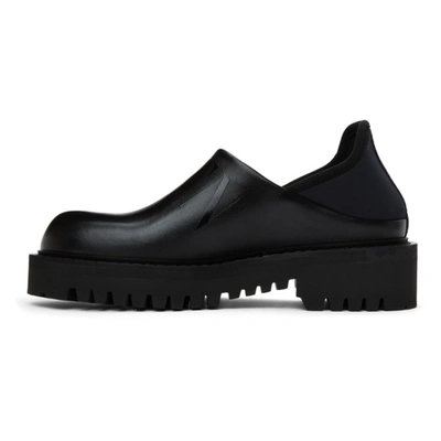Shop Valentino Black  Garavani Tonal 'vltn' Loafers In 0no Nero/ne