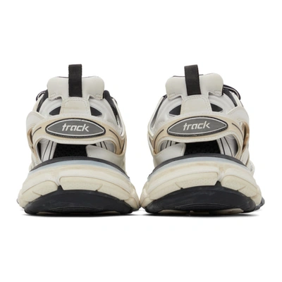 Shop Balenciaga White & Black Track Sneakers In 9010 Wht/bl