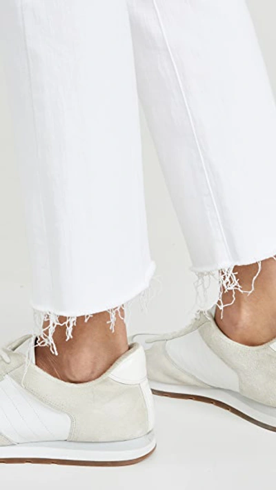 Mother The Weekender Fray Jeans In White In Fairest Of Them All