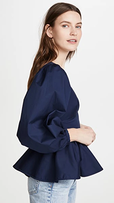 Shop Staud Luna Top Navy