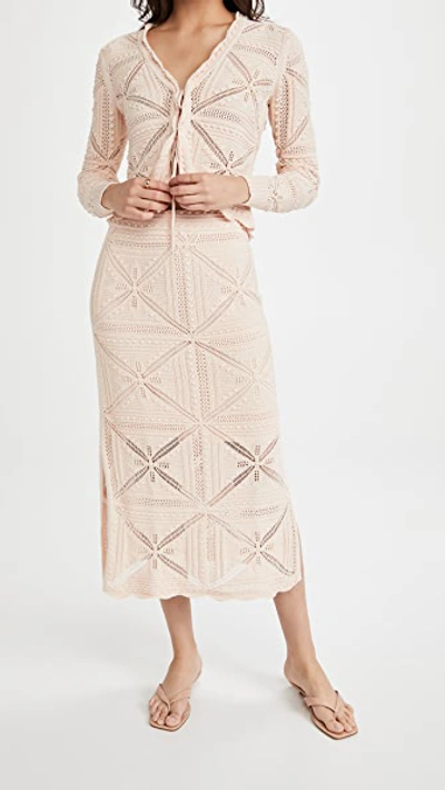 REBECCA TAYLOR PENCIL MIDI SKIRT REBEC42476