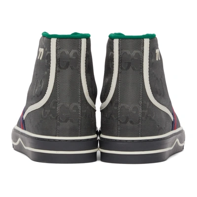 Shop Gucci Grey Off The Grid ' Tennis 1977' High-top Sneakers In 1162 Gra.gre/my.wh/b