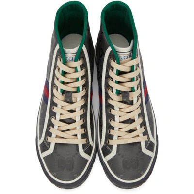 Shop Gucci Grey Off The Grid ' Tennis 1977' High-top Sneakers In 1162 Gra.gre/my.wh/b