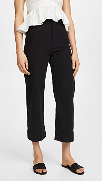 Apiece Apart Vale Carrot Pant In Black