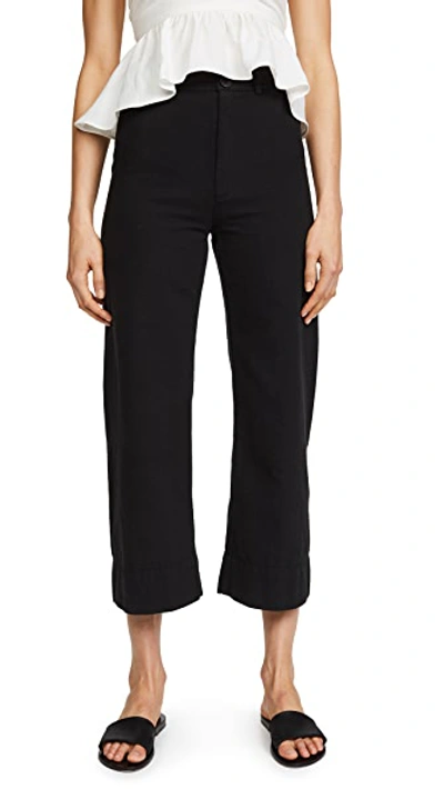 Apiece Apart Vale Carrot Pant In Black