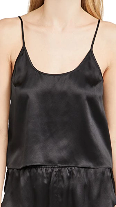 Shop Journelle Celine Open Back Cami In Noir