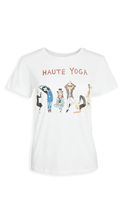 Shop Unfortunate Portrait Haute Yoga Tee In White