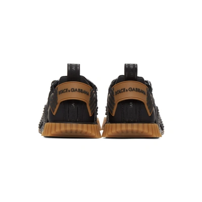 Shop Dolce & Gabbana Black Ns1 Sneakers In 8b956 Black/black