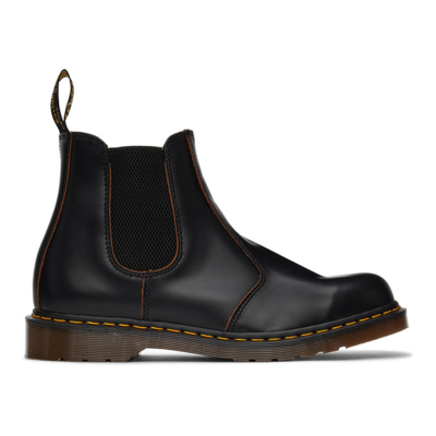 Shop Dr. Martens' Black 'made In England' 2976 Chelsea Boots In Black Quilon