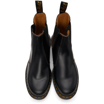 Shop Dr. Martens' Black 'made In England' 2976 Chelsea Boots In Black Quilon
