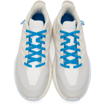 Shop Thisisneverthat Off-white Hoka One One Edition Speedgoat 4 Sneakers In Marshmallow