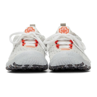 Shop Nike Beige & Grey Free Run Trailer Crater Sneakers In White/orange-cream I