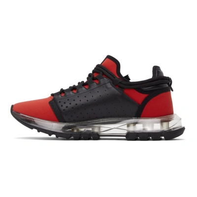 Shop Givenchy Red Spectre Zip Low Sneakers In 600 Red