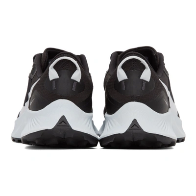Shop Nike Black & White Pegasus Trail 3 Sneakers In Black/pure Platinum-