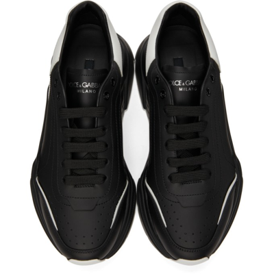 Shop Dolce & Gabbana Black & White Daymaster Sneakers In 89690 Nero/bianco